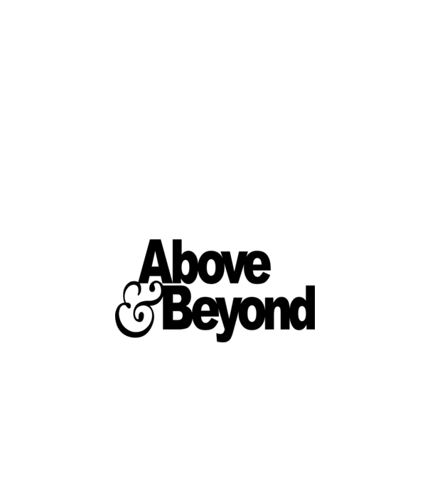 Above & Beyond Logo minta fehér pólón