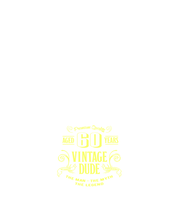 Vintage Dude - 60 minta fehér pólón