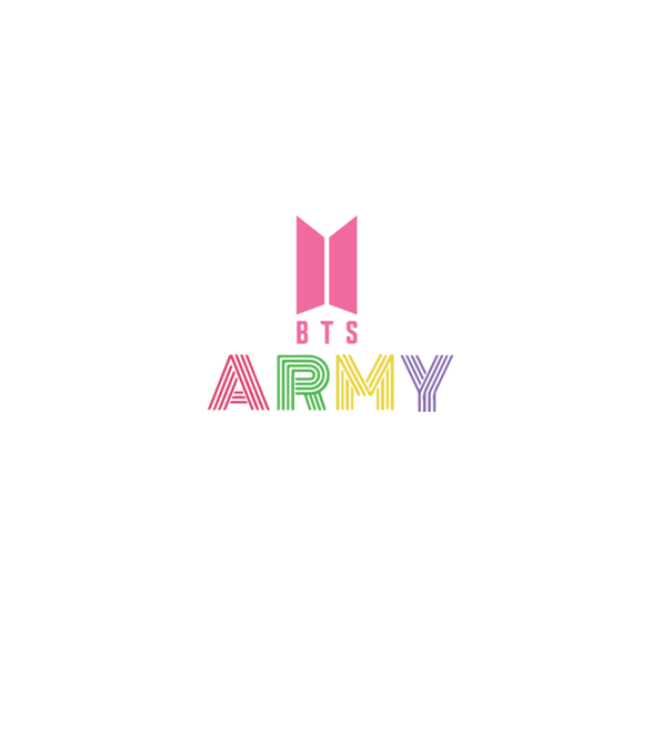 BTS ARMY minta fekete pólón