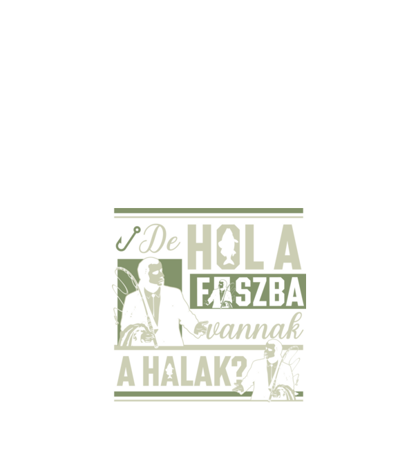 Hol a fszba vannak a halak minta fekete pólón