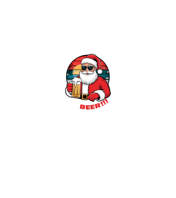 Ho Ho Hold My Beer karácsonyi fekete pólóra angol minta királykék pólón