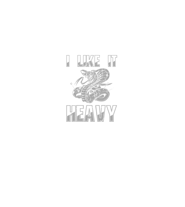 I like it heavy minta fekete pólón
