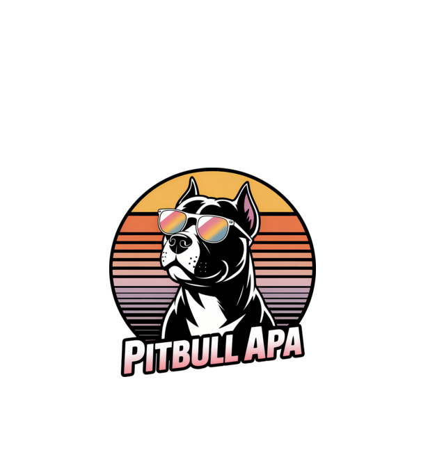 Pitbull Apa minta fekete pólón