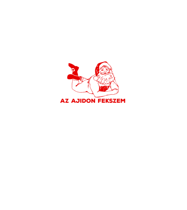 Az ajidon fekszem minta fehér pólón