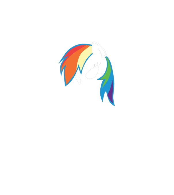 Rainbow Dash minta türkiz pólón