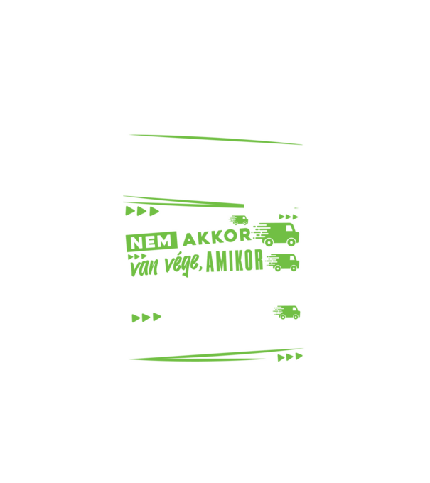 Hivatásos futár minta fehér pólón