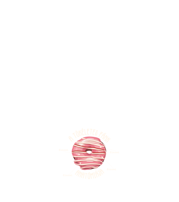 Anatomy of a perfect donut lght minta fehér pólón