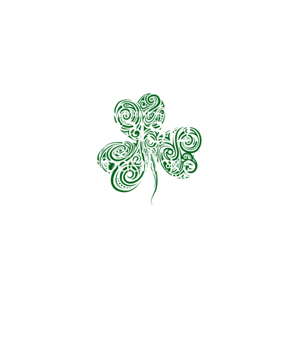 Everyone is irish shamrock minta sötétkék pólón