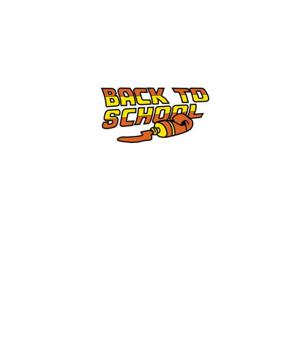 Back to school minta fekete pólón