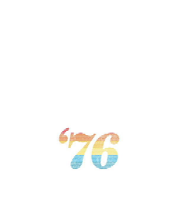 Retro születésnap 1976 minta fehér pólón