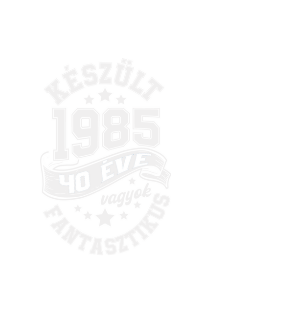 Készült 40 éve minta fekete pólón