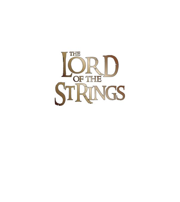 Lord of the Strings  minta fekete pólón