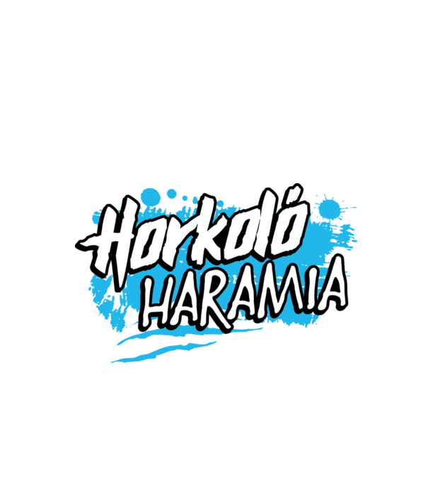 Horkoló haramia minta fekete pólón