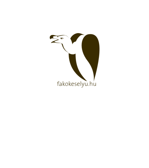fakókeselyű minta fehér pólón