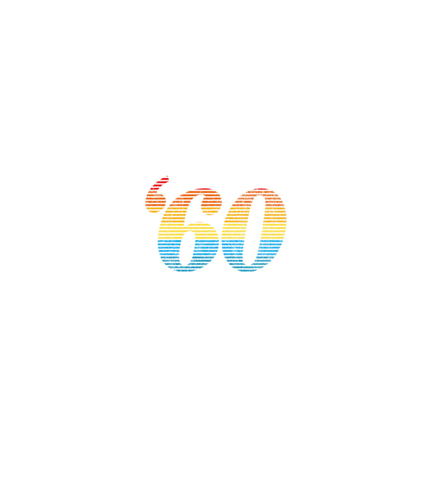 Retro születésnap 1960 minta fekete pólón