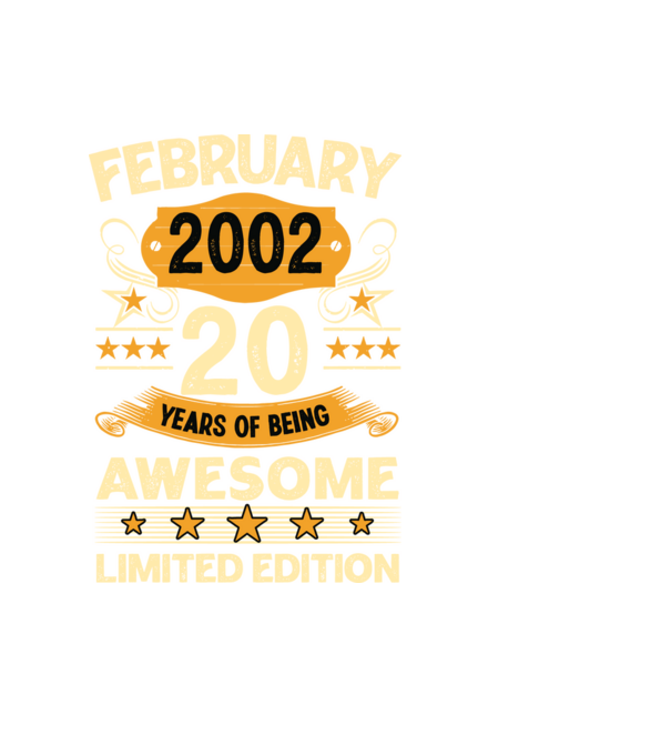 20 years of being limited edition_february minta fekete pólón