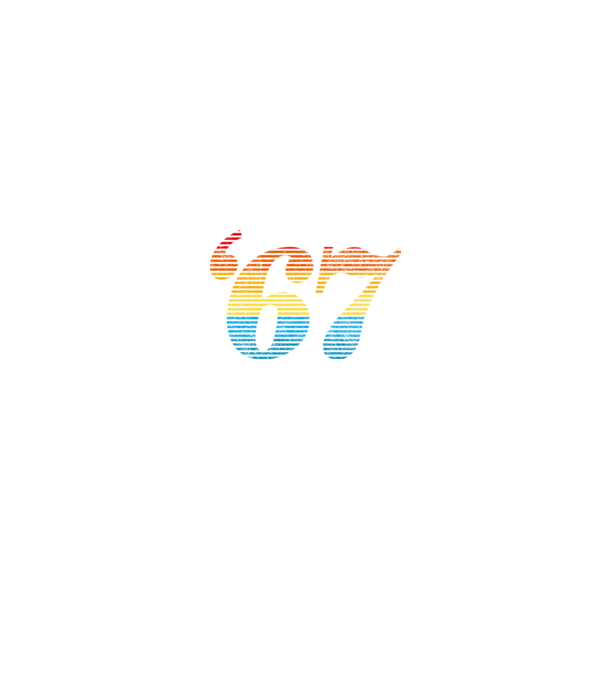 Retro születésnap 1967 minta fehér pólón