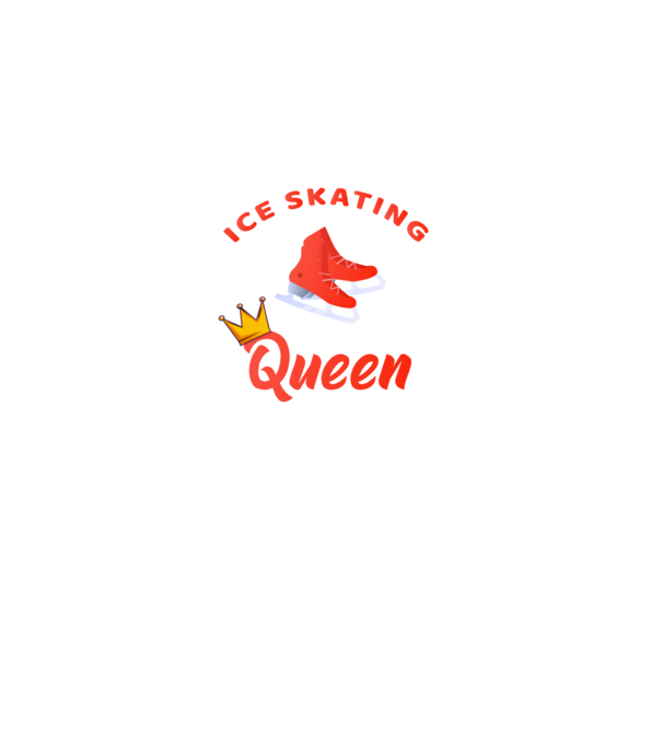 Ice skatin Queen minta fekete pólón