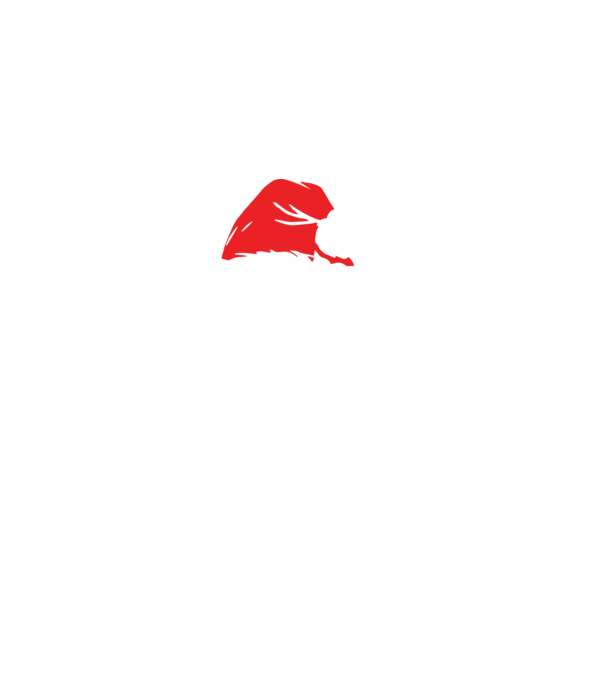 Mikulás sapka Papa minta fekete pólón