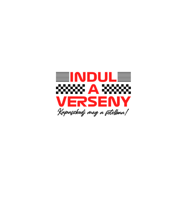 Indul a verseny! minta homokszín pólón