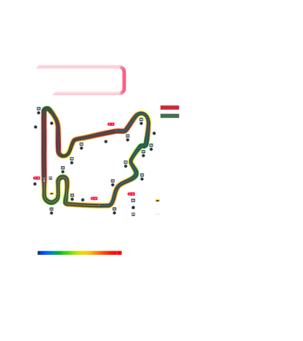 HUNGARORING 2024 minta fekete pólón