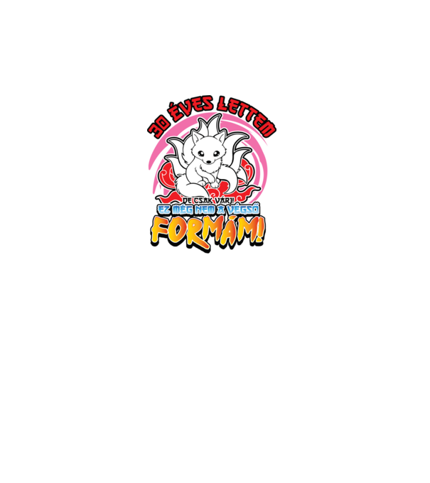 Naruto szülinap_30 éves minta fehér pólón