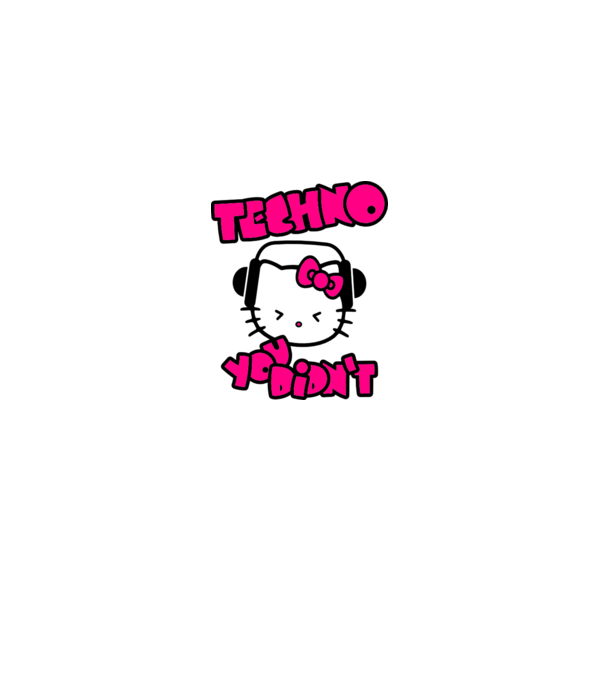Hello Kitty - Techno You Didn't minta fehér pólón