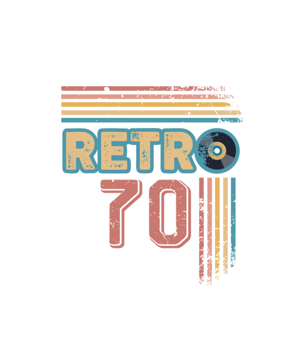retro_70 minta fehér pólón
