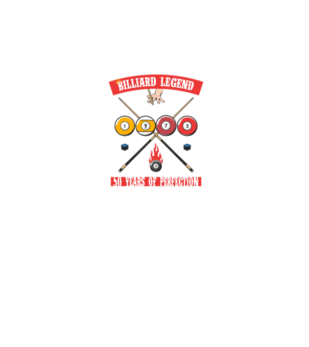 Billiard legend Born in 1973 minta fekete pólón
