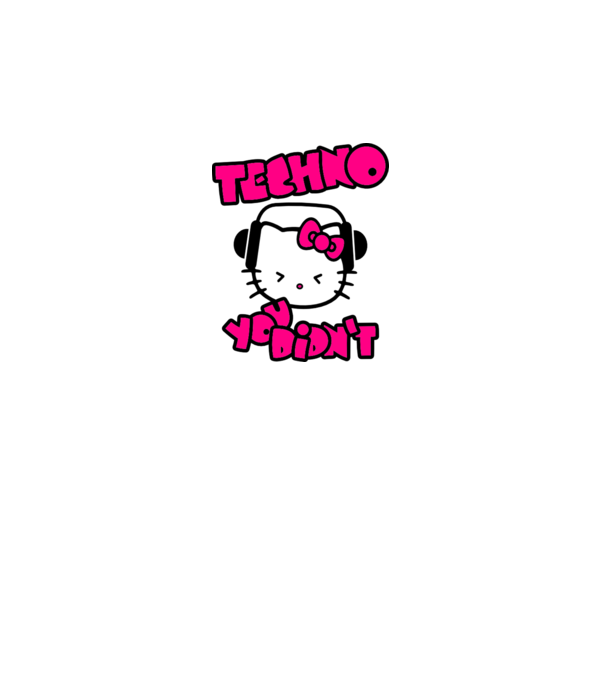 Hello Kitty - Techno You Didn't minta dusty pink pólón