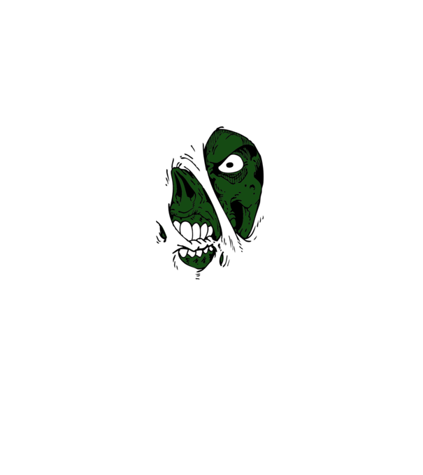 Zombiee minta zöld pólón