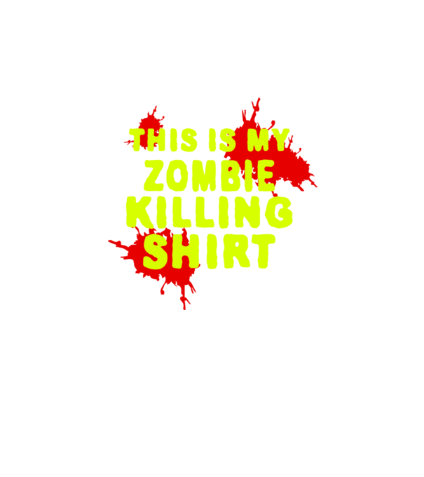 zombie killing shirt_4240 minta fekete pólón