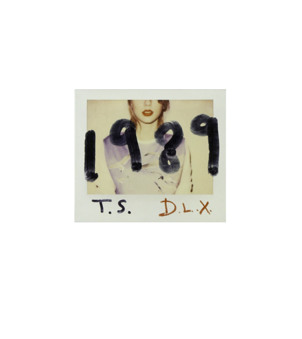 Taylor Swift polaroid minta fehér pólón