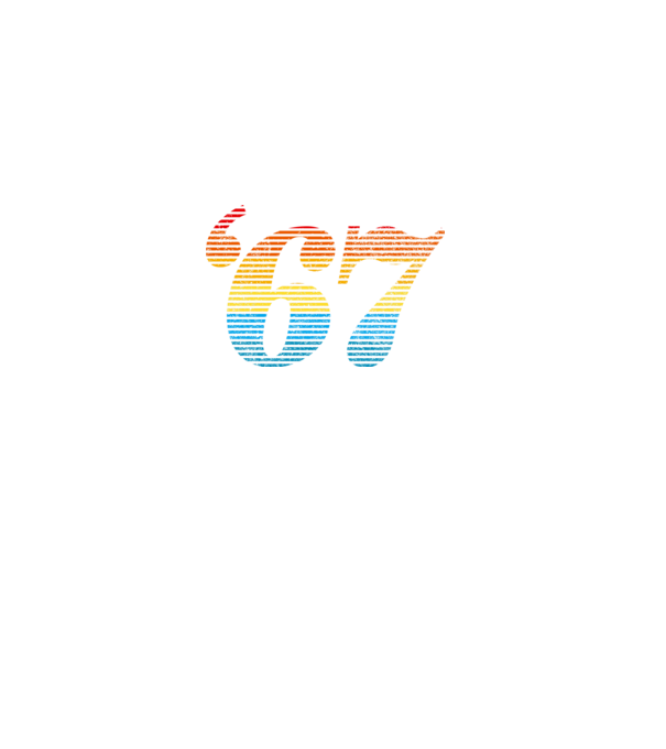 Retro születésnap 1967 minta fehér pólón
