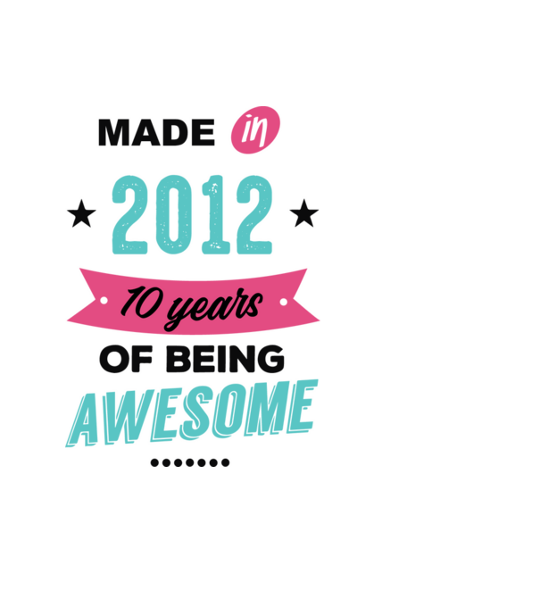 MADE in 2012 minta fekete pólón