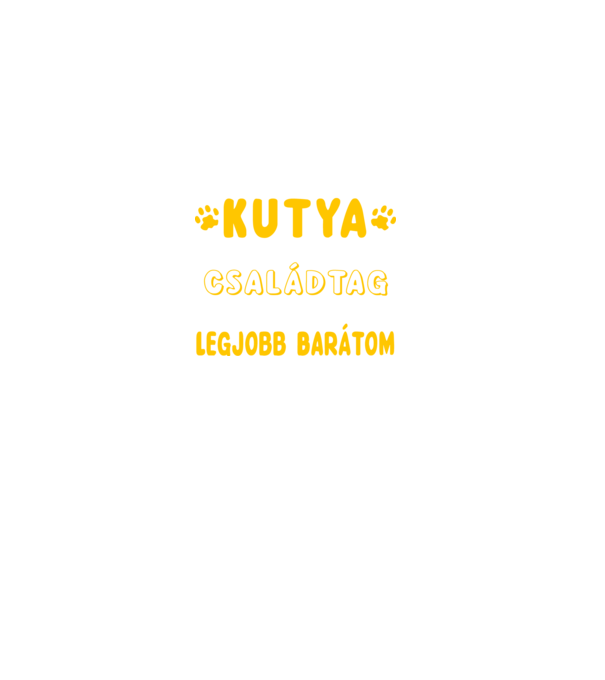 Neked csak egy kutya minta fekete pólón