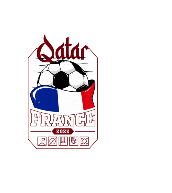 Quatar team france minta világoskék pólón