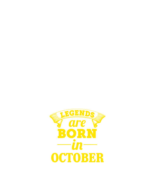 Legends are born in - October minta fehér pólón