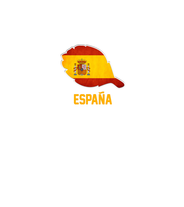 Spanyol zászló minta fehér pólón