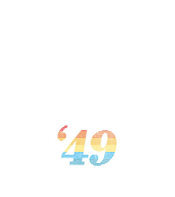 Retro születésnap 1949 minta sötétkék pólón