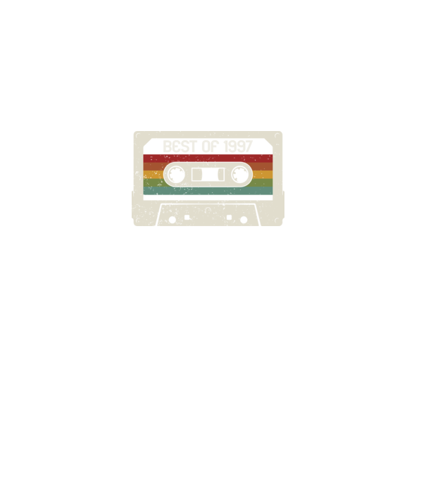 retro tape 1997 vintage minta fekete pólón
