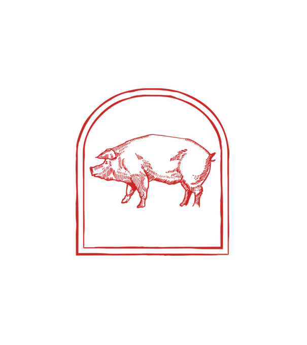 Fesztivál malac bogrács minta fehér pólón