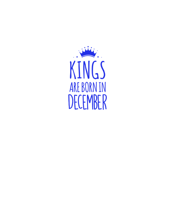 Kings are born in - December minta szürke pólón