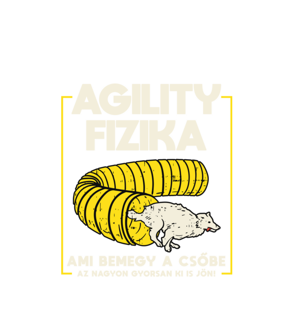 Agility fizika minta fehér pólón