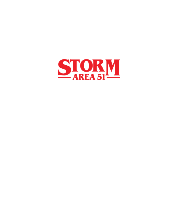 storm area 51 stranger minta fekete pólón