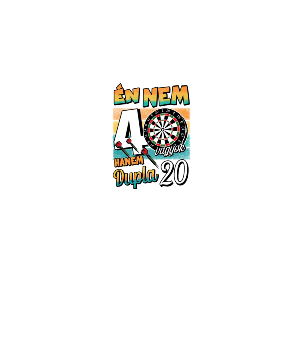 Darts Szülinap 40 éves minta királykék pólón