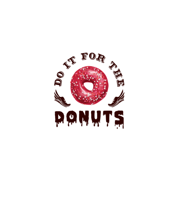 Do it for the donuts minta fehér/piros pólón