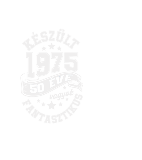Készült 50 éve minta fekete pólón