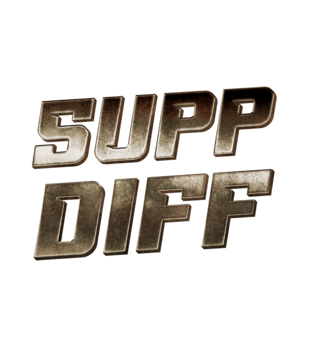 SUPP DIFF metalic minta fehér pólón