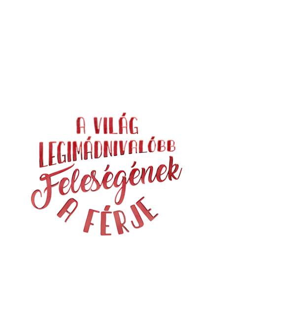 Legimádnivalóbb feleség férje minta fekete pólón
